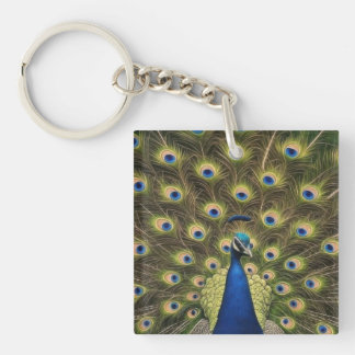 Blauer Pfau Schlüsselanhänger