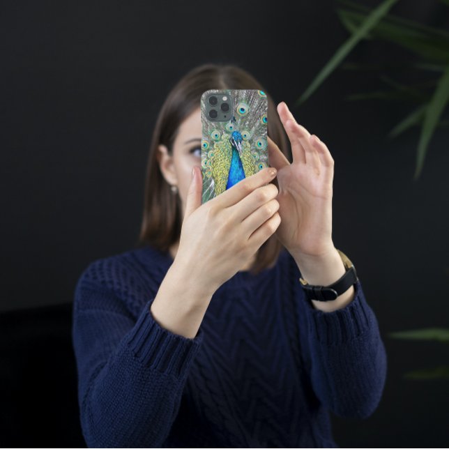 Blauer Pfauenfeder Case-Mate iPhone Hülle (In Situ)