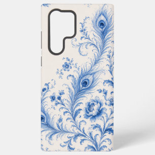 Blauer Pfauenfeder-Handyhülle Samsung Galaxy Hülle