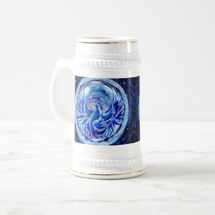 Blauer Phönix Bierglas