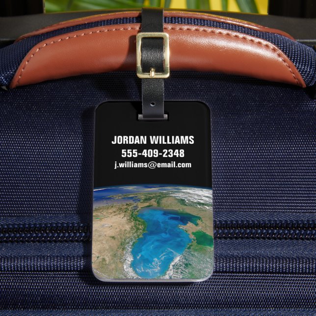 Blauer Phytoplankton blühen im Schwarzen Meer Gepäckanhänger (Vorderseite Insitu 2)