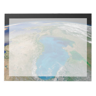 Blauer Phytoplankton blühen im Schwarzen Meer Notizblock