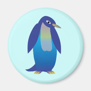 blauer Pinguin Magnet