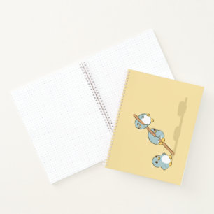 Blauer Pinguin Notizbuch