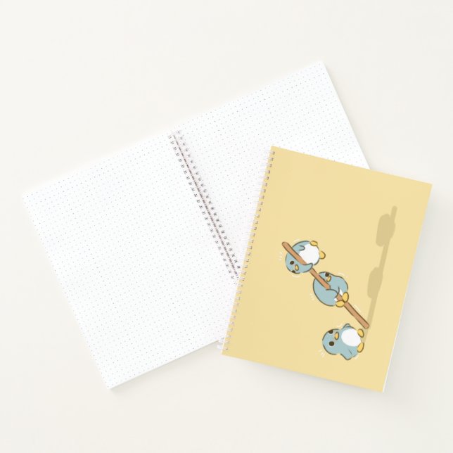 Blauer Pinguin Notizbuch (Innenseite)
