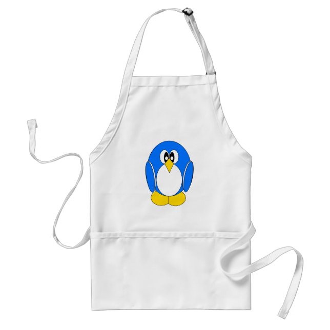 Blauer Pinguin Schürze (Vorne)