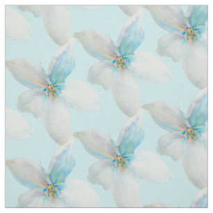 Blauer Planet Galaxie Aquarellkunst Stoff