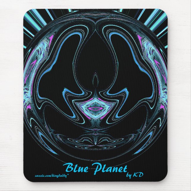 Blauer Planet Mousepad (Vorne)