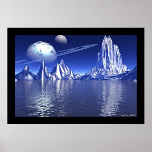 Blauer Planet Poster