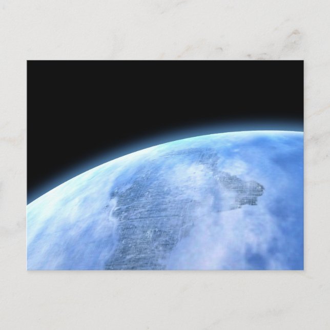 blauer Planet Postkarte (Vorderseite)