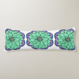 BLAUER POINSETTIA Entwurf Seitenschläferkissen