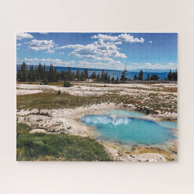 Blauer Pool in Yellowstone Puzzle (Horizontal)