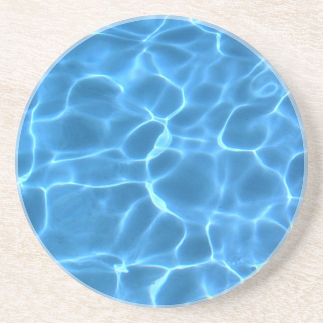 Blauer Pool Muster Untersetzer (Vorne)