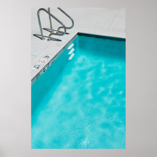 Blauer Pool Poster