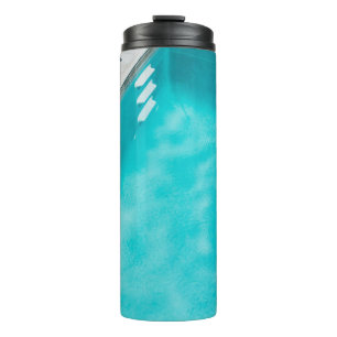 Blauer Pool Thermosbecher