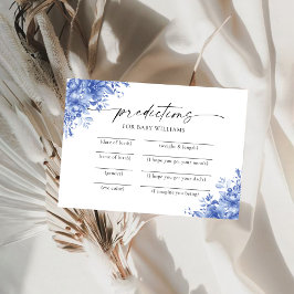 Blauer Porzellan Bläserblütenduschkarte Einladung