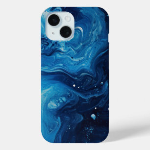 Blauer Pour Abstrakt flüssige Hübsche Ästhetik Case-Mate iPhone Hülle