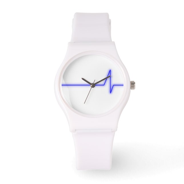 Blauer Puls Armbanduhr (Vorderseite)