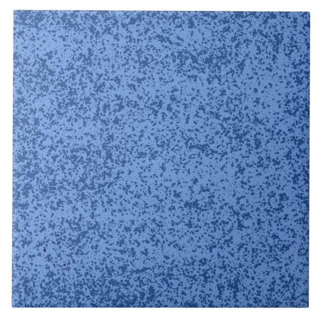 Blauer Punkt Chaos Fliese (Vorderseite)