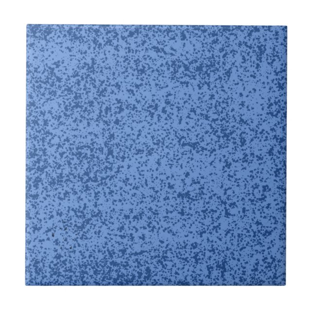Blauer Punkt Chaos Fliese (Vorderseite)