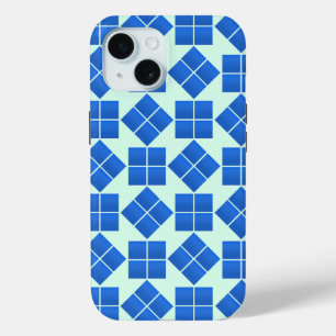Blauer Quadrat drehen Case-Mate iPhone Hülle