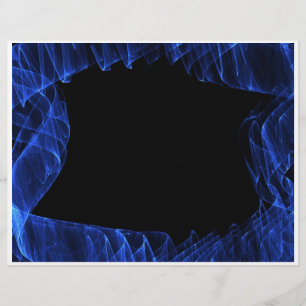 Blauer Rahmen Flyer