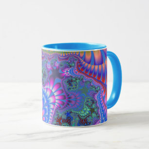 Blauer Rainbow Melt Tasse