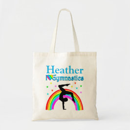 BLAUER RAINBOW PERSONALISIERT GYMNASTICS TOT BAG TRAGETASCHE