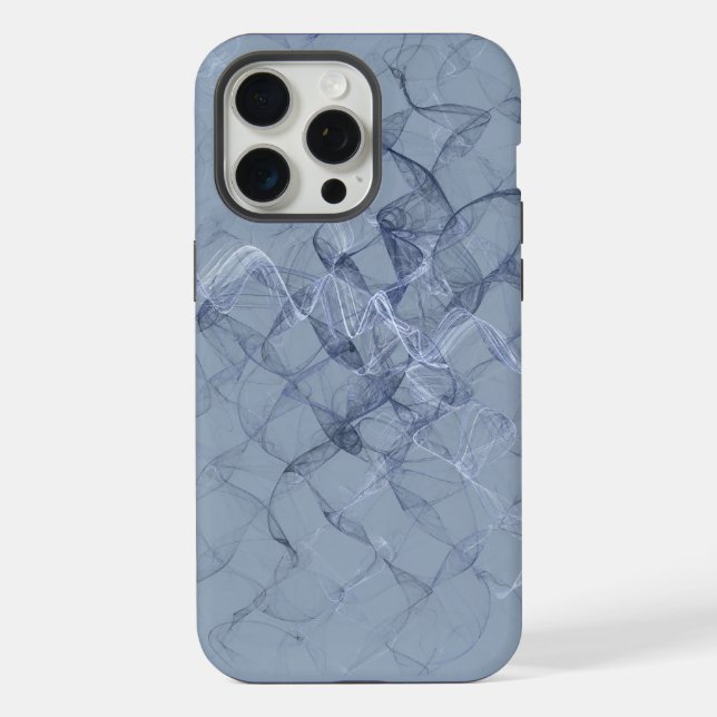 Blauer Rauch iPhone Hülle (Rückseite)
