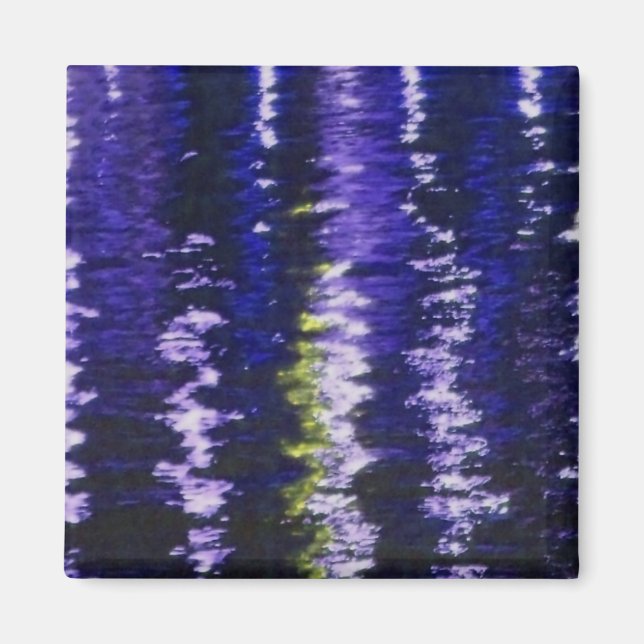 Blauer Reflexions-Magnet Magnet (Vorne)