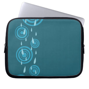 Blauer Regen Laptopschutzhülle