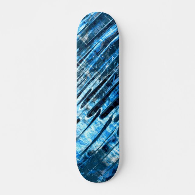 Blauer Regen Skateboard (Vorne)