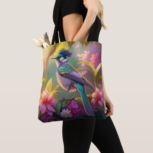 Blauer Regenbogen Winged Sunbird Fantasy Bird (Von Nahem)