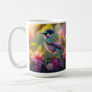 Blauer Regenbogen Winged Sunbird Fantasy Bird Kaffeetasse