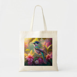 Blauer Regenbogen Winged Sunbird Fantasy Bird Tragetasche