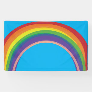 Blauer Regenbogenbanner Banner
