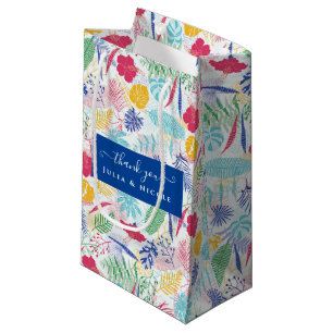 Blauer Regenwald mit blauem Rosa bei Evergreen Wed Kleine Geschenktüte