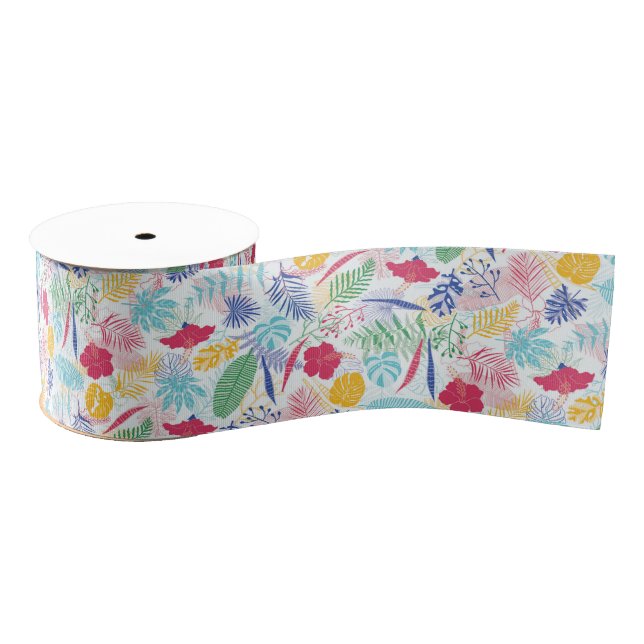 Blauer Regenwald mit blauem Rosa bei Evergreen Wed Ripsband (Spule)