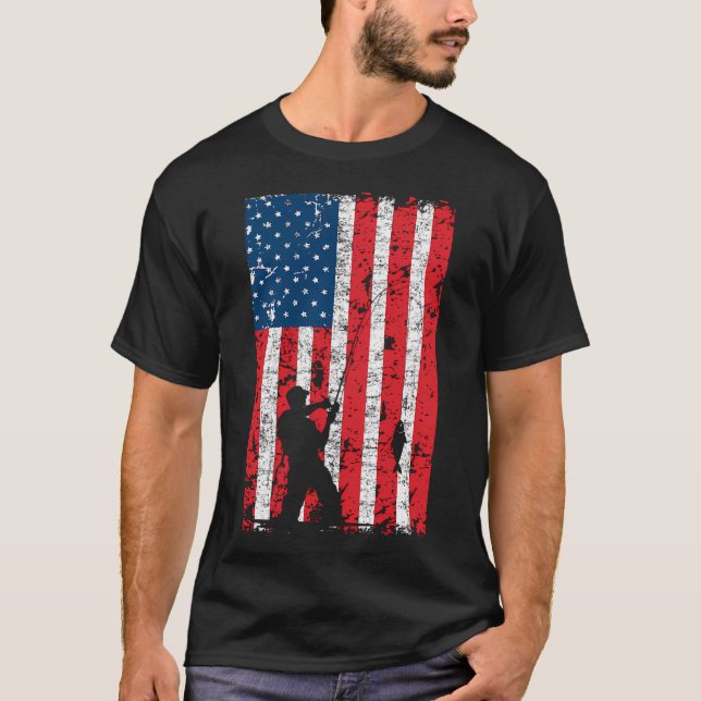 Blauer Reiher auf Fischjagd T-Shirt (Vorderseite)