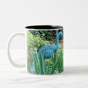 Blauer Reiher Becher Zweifarbige Tasse