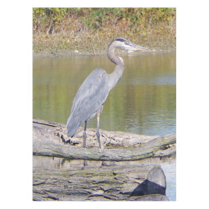 Blauer Reiher-Tischdecke Tischdecke