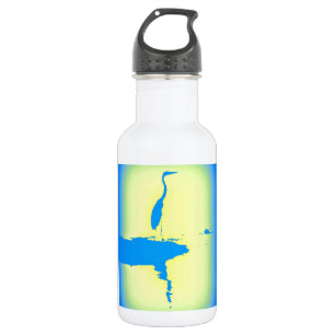 blauer Reiher Trinkflasche
