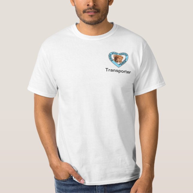 Blauer Rettungs-Transporter Bonnies T-Shirt (Vorderseite)