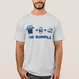Blauer Rhino "I m Simple" Männer T-Shirt