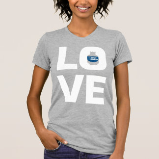 Blauer Rhino "Liebe" Frauen T-Shirt