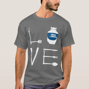 Blauer Rhino "Liebe Utensils" Männer T-Shirt
