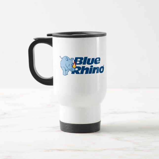 Blauer Rhino Reisebecher (Links)