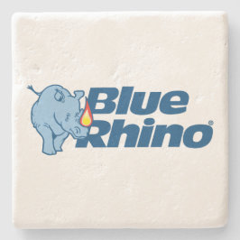 Blauer Rhino Steinuntersetzer