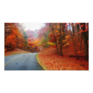 Blauer Ridge-Allee-Fall #2 Fotodruck