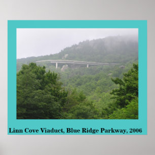 Blauer Ridge-Allee Linn BuchtViaduct Poster